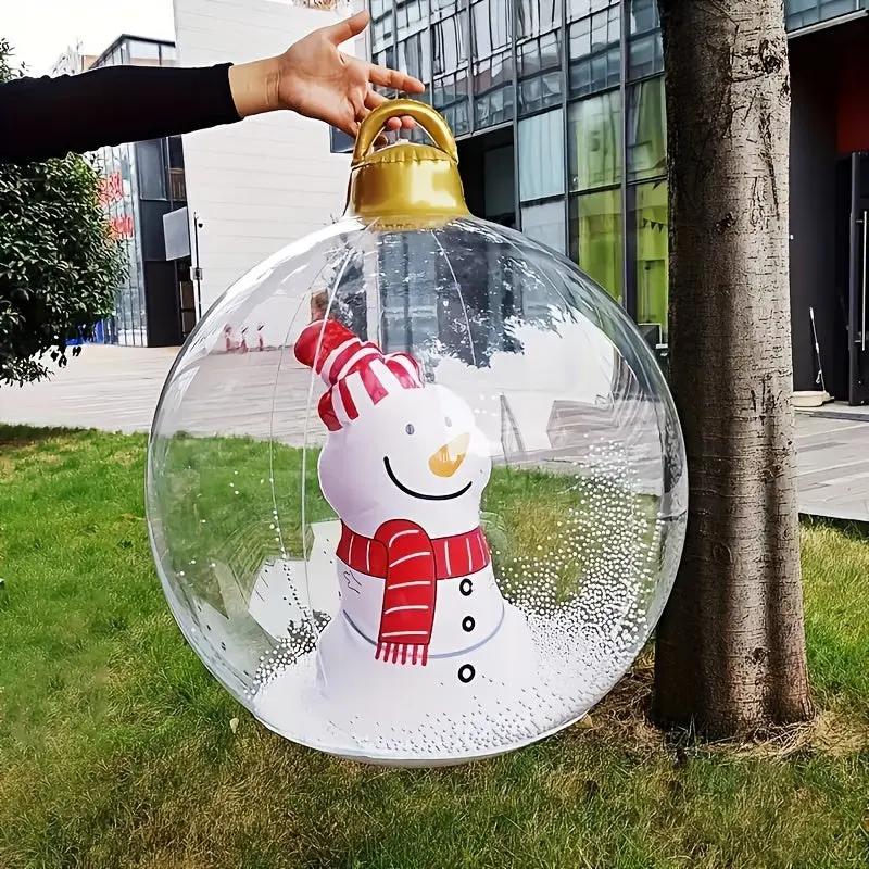 Inflatable Holiday Ball with Light — Controlled Remotely via Remote Control