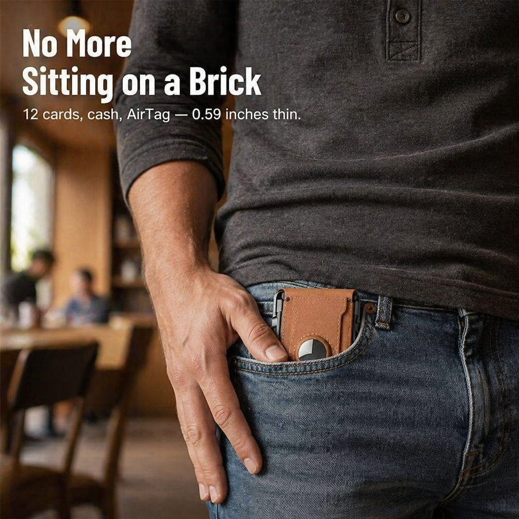 StealthEdge™ — Slim Down Your Carry, Stop RFID Theft & Locate It With AirTag
