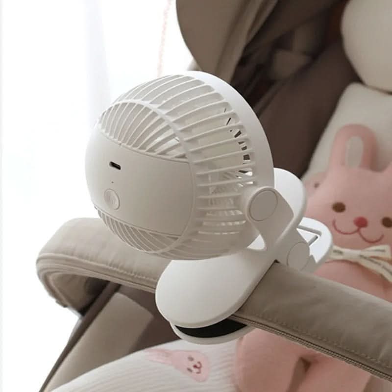 Rechargeable Clip-On Fan for Portable Use