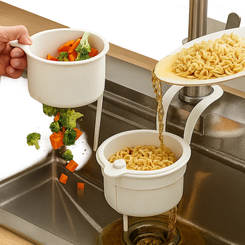 Sink Drying Basket | Storage Drain | Odorless & Fresh | FlowEase