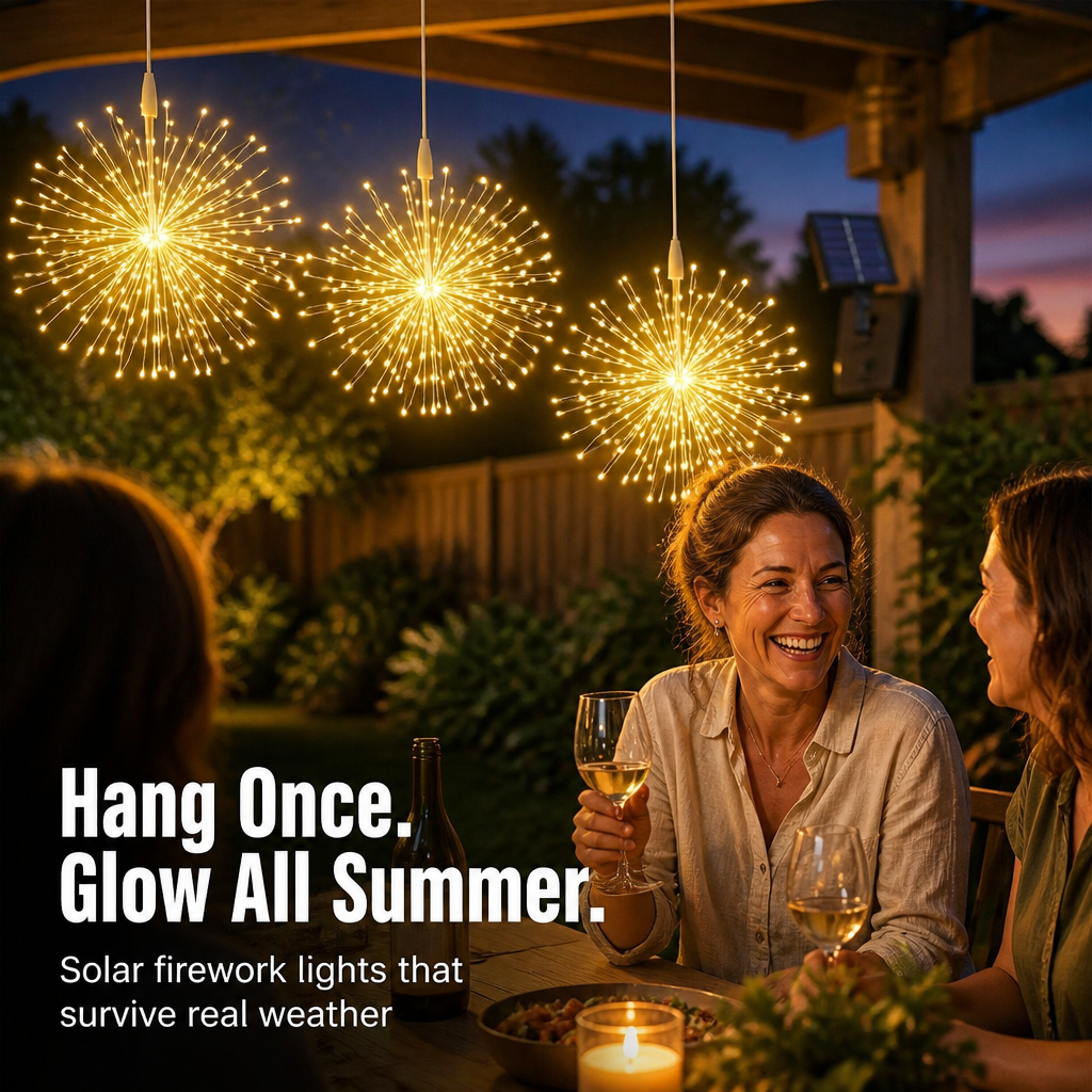 SolarFlare™ — Transform Your Nights with Dazzling, Weatherproof Brilliance That Never Fades