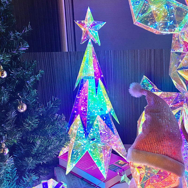 LumaFrost™ RGB Holographic Figures — Ignite Unforgettable Holiday Magic with Vibrant, Ever-Changing Light Shows