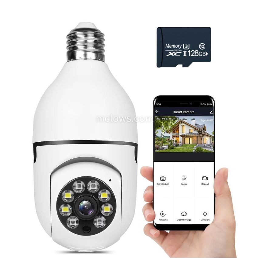 CCTV Security Camera | 360° Panoramic View | Full HD Night Vision | BulbCam360