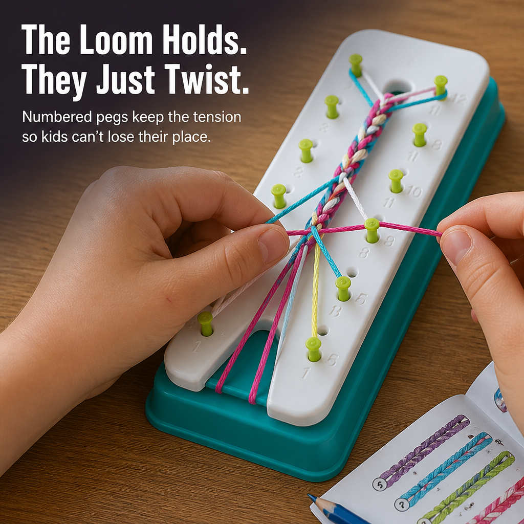 TwistCraze™ — Weave Genuine Friendship Bracelets Quickly Without Knots or Cries