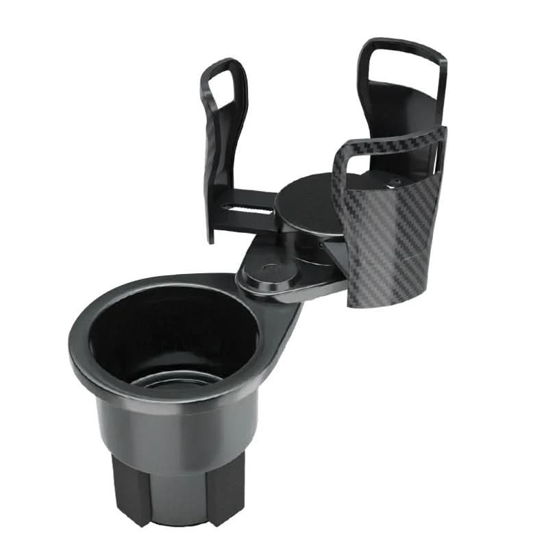 360-Degree Rotating Car Cup Holder for Two Beverages