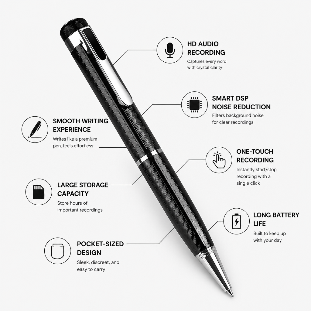 LucidNote™ — Capture Every Word and Command Attention with Effortless Clarity