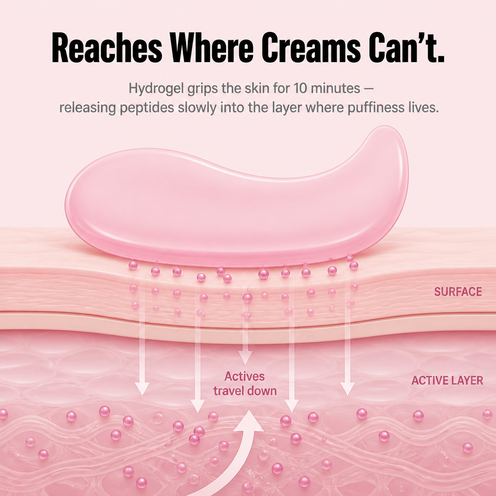 Luminevea™ — Reduce Puffiness in 10 Minutes with 4-Peptide Hydrogel Eye Patches