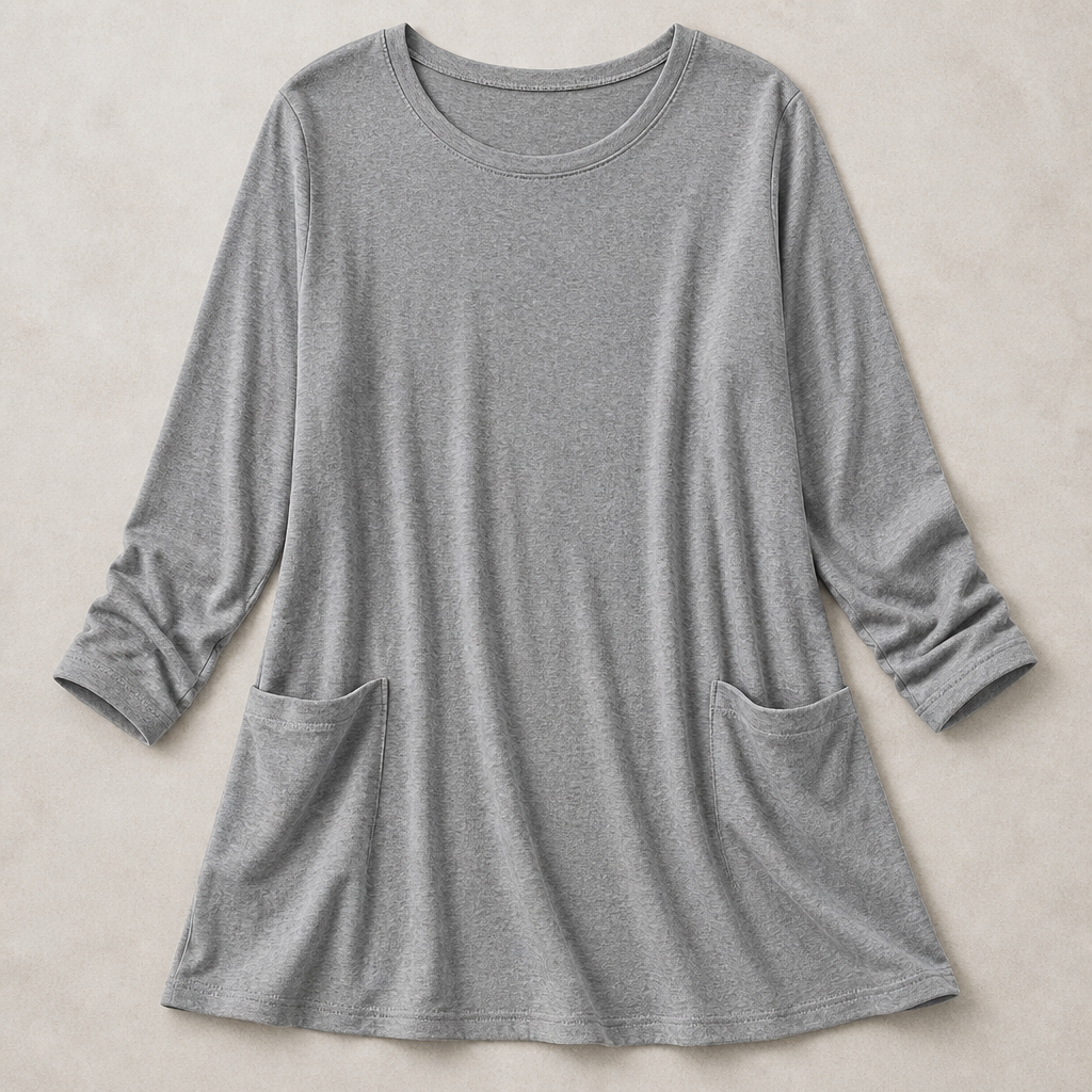 ElevéaComfort™ – Loose-Fit Tunic with Side Pockets for Easy Relaxation