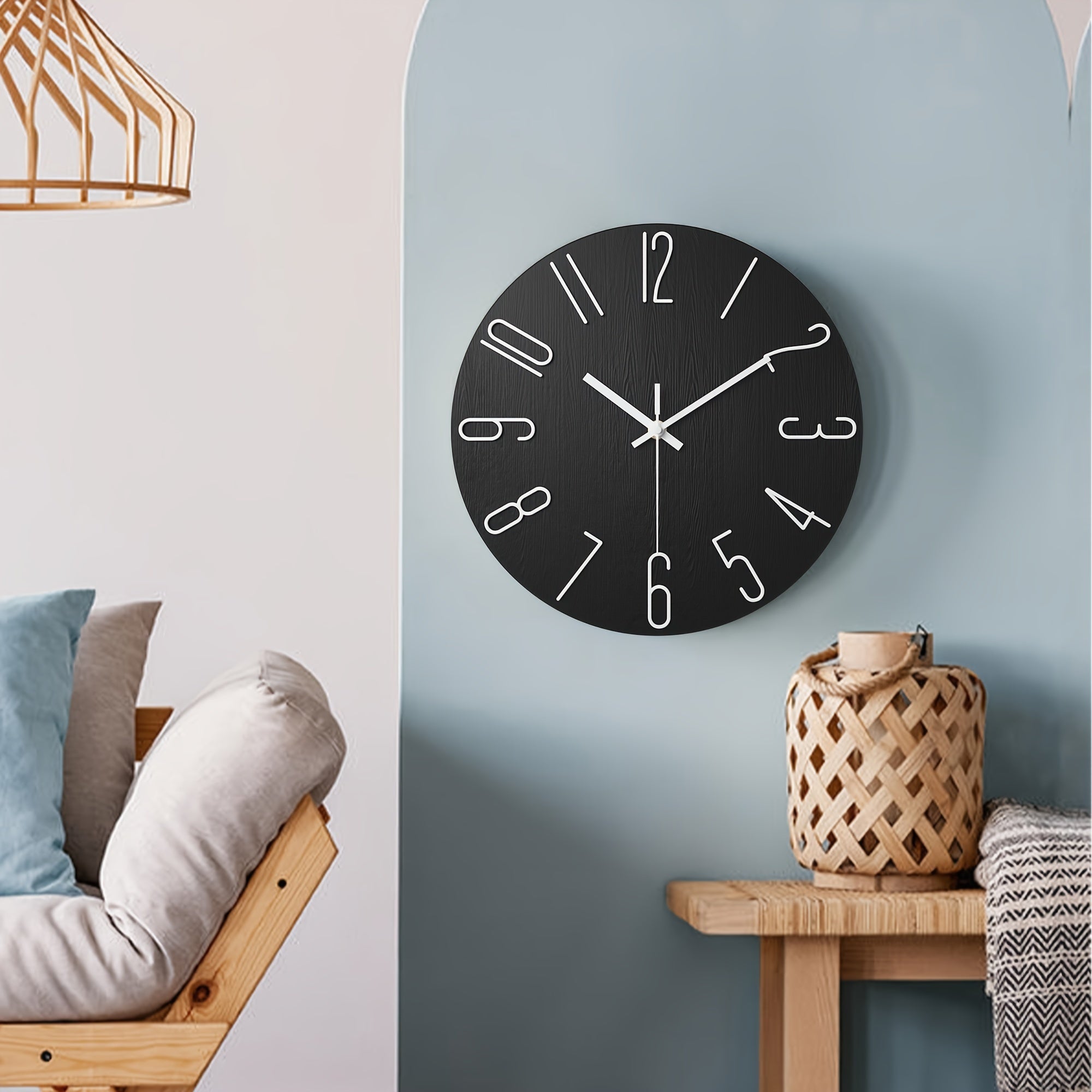 Sleek and Silent Frameless Wall Clock for Modern Homes