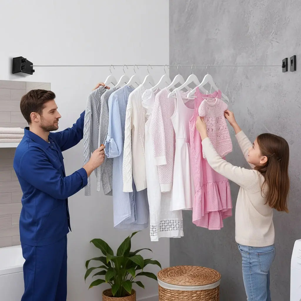 Clothes Drying Line | Wall Mounted | Weatherproof | LineaRoll