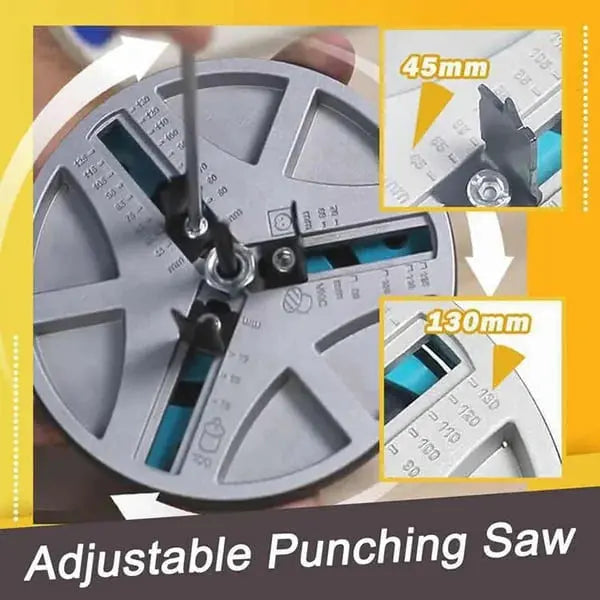 PowerPivot™ Adjustable Drill Punch — Slice Through Projects Faster with Perfect, Burr-Free Holes Every Time