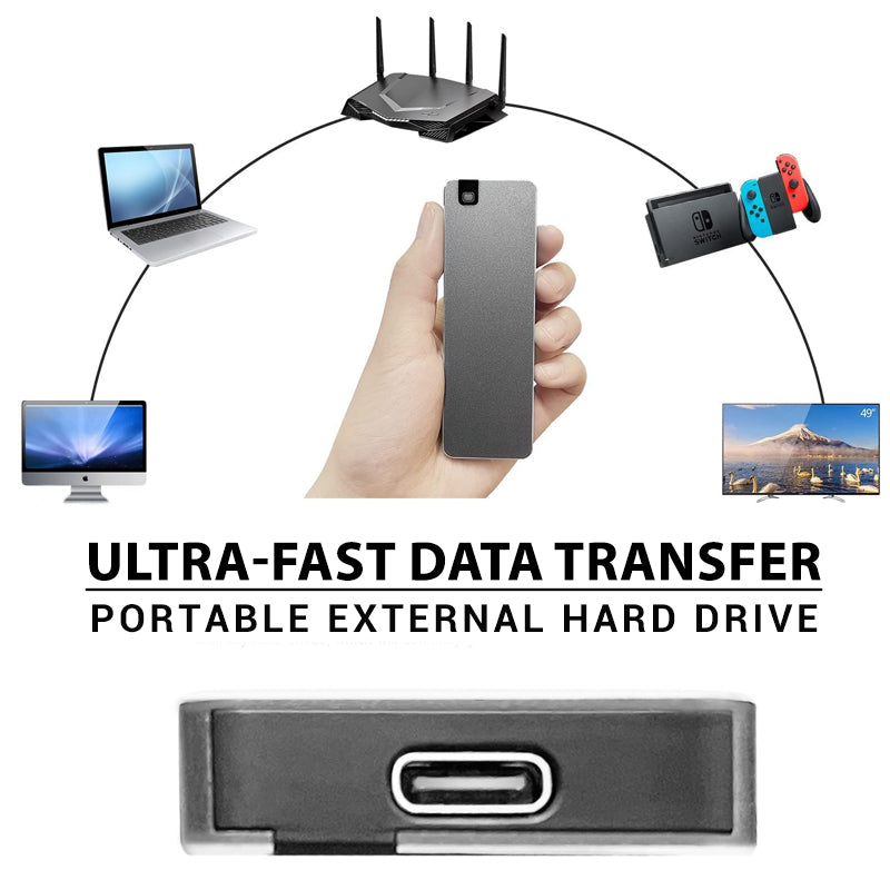 Hard Drive | Fast USB Data Exchange | Durable Aluminum Casing | DataHaven