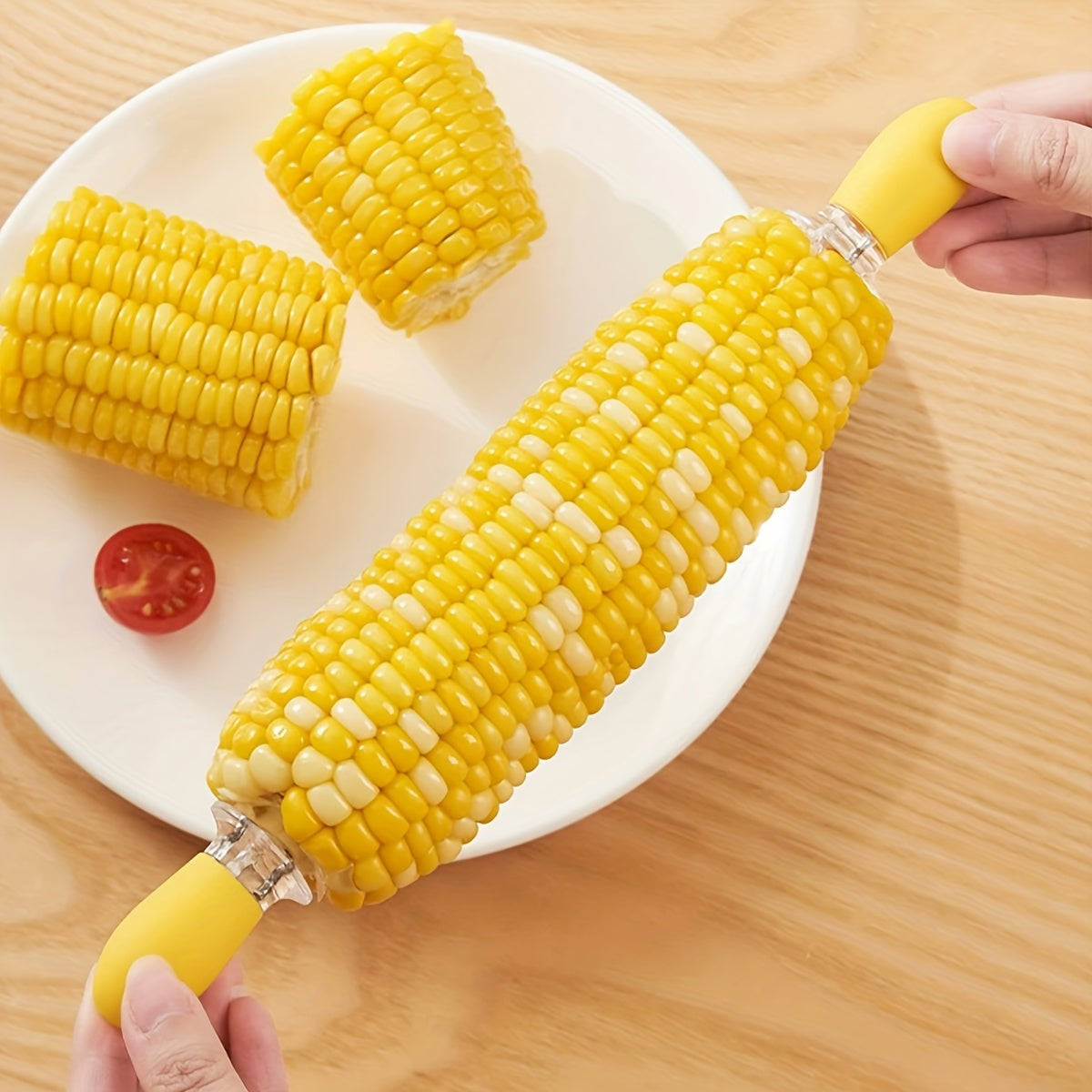 EasyServe Stainless Steel Corn Handlers for Effortless BBQ Enjoyment