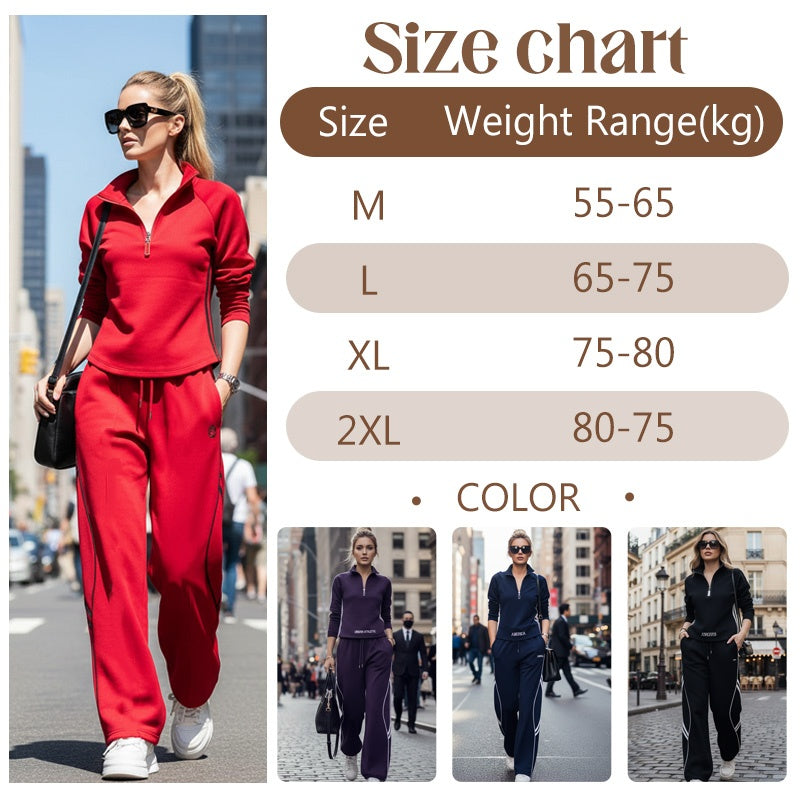 LunaVibe™ Two-Piece Athleisure Set — Luxurious Comfort That Moves With Your Confidence All Day Long