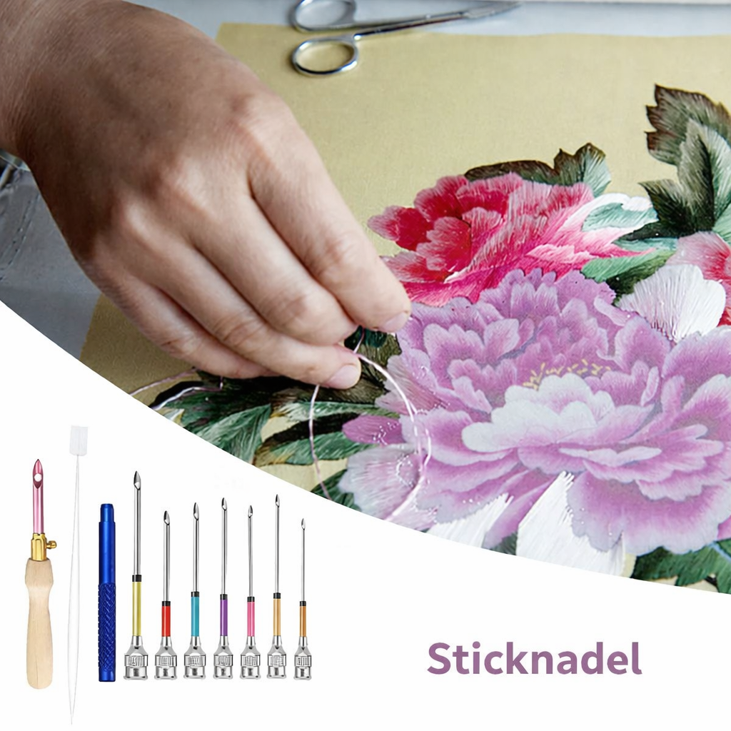 Embroidery | Comfortable Needle Set | Ergonomic & Versatile | ThreadEase