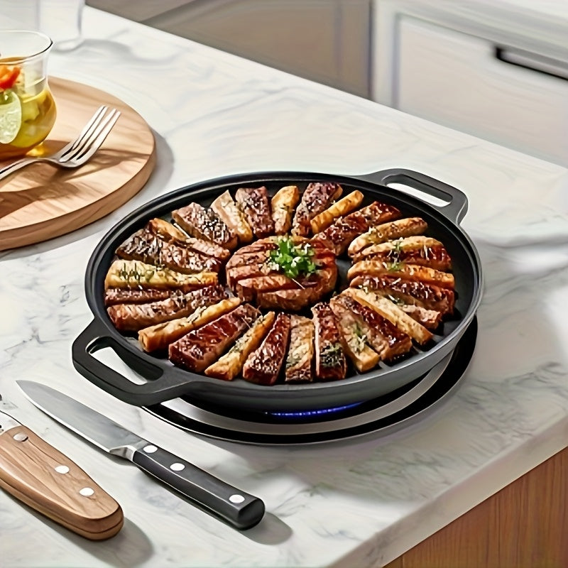 Versatile Cast Iron Griddle for Perfectly Even Cooking