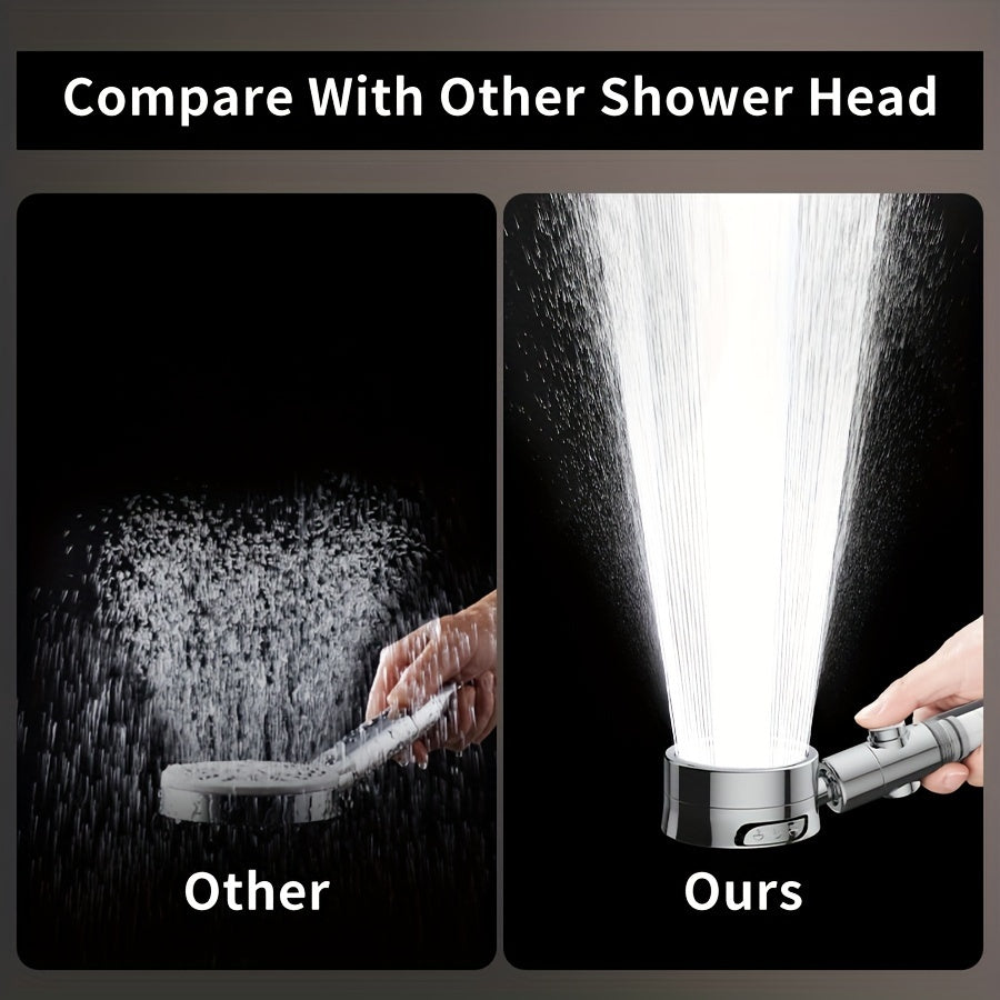 AquaBliss – Versatile High-Pressure Shower Head with 3 Spray Options