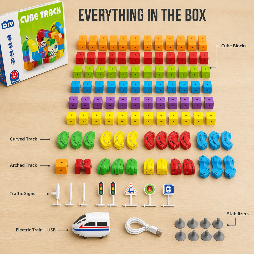 TurboTrail™ — Click-Together Cube Tracks That Engage Kids Beyond Screens For Hours