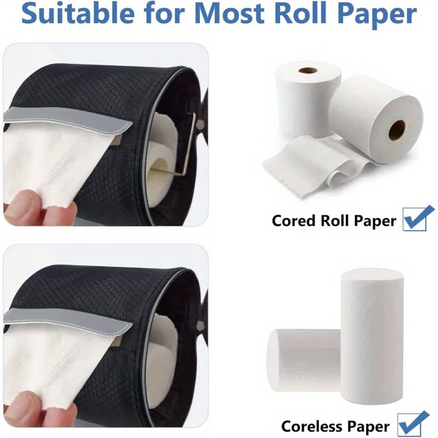 Honeycomb Toilet Paper Holder with Sturdy Fabric Cover