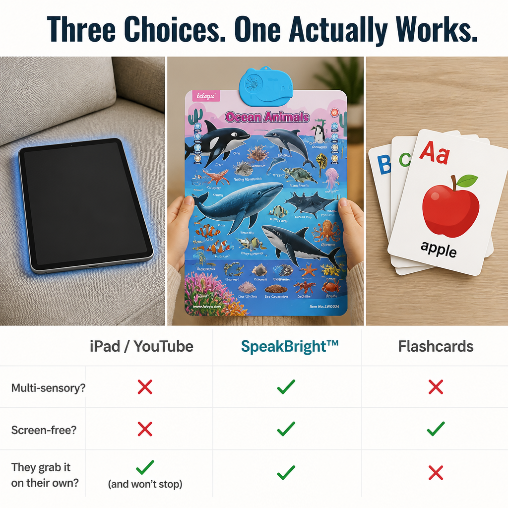 SpeakBright™ — Swap Screen-Time Struggles for Actual English Words by Week One