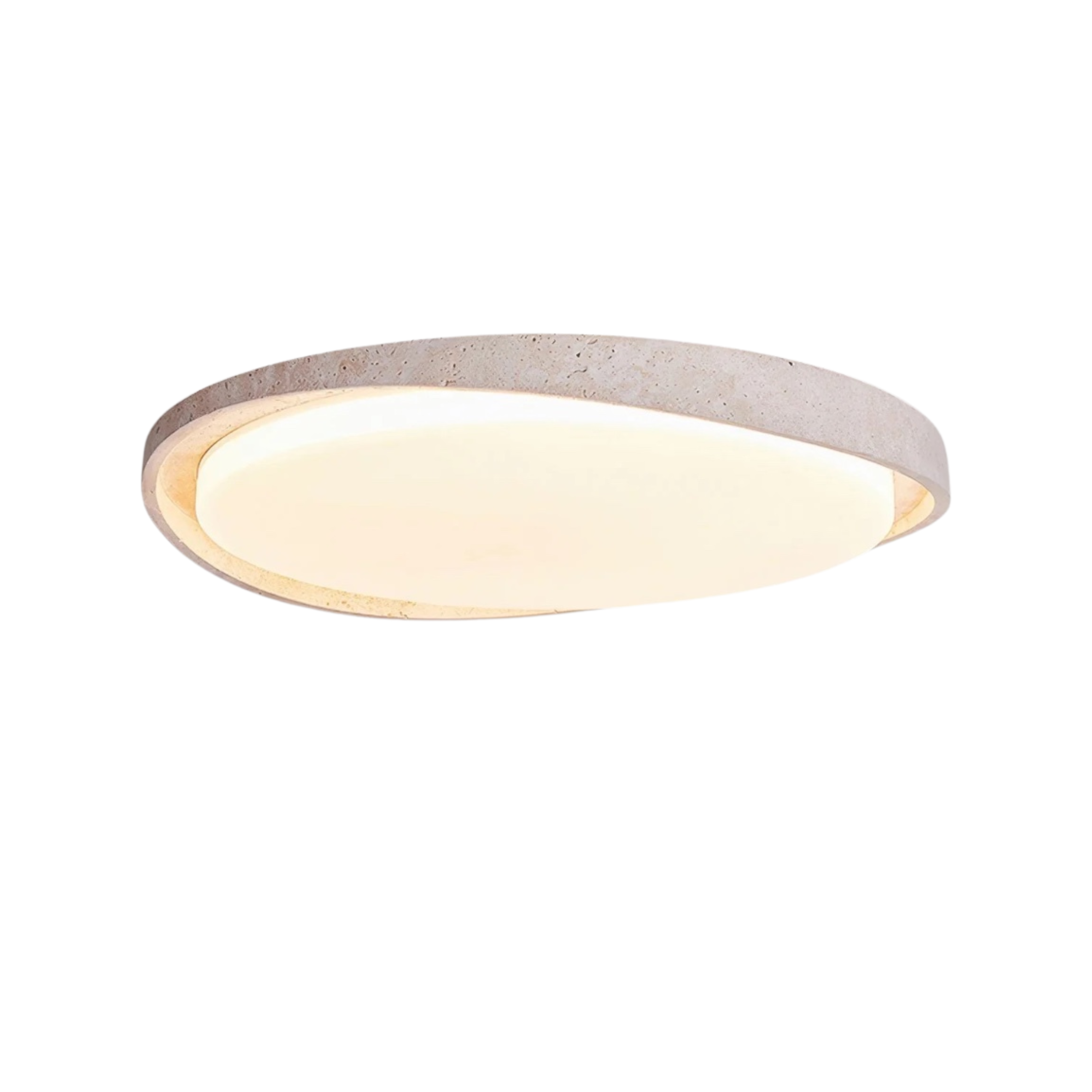 Ceiling Light in Stone Finish – Soft, Even Lighting