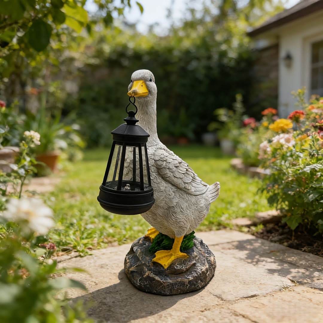 Solar Garden Lamp - Decorative Duck Design
