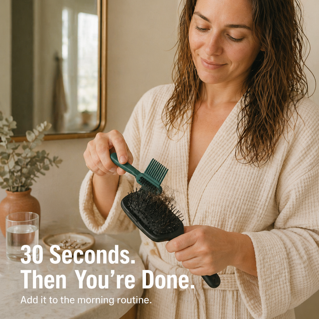 BrushVibe™ — Detangle Knots and Scrub Away Grime from Every Brush