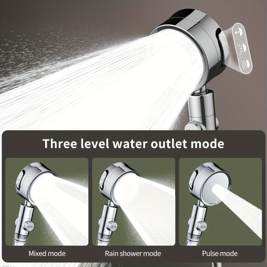 AquaBliss – Versatile High-Pressure Shower Head with 3 Spray Options