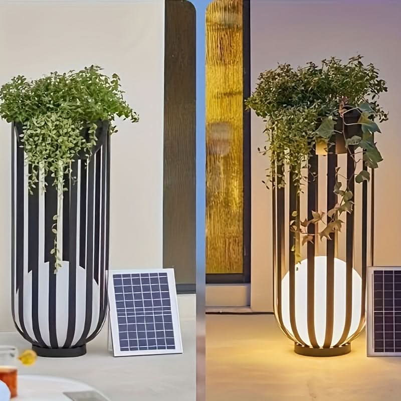 Remote-Controlled Solar Garden Light for Outdoor Use
