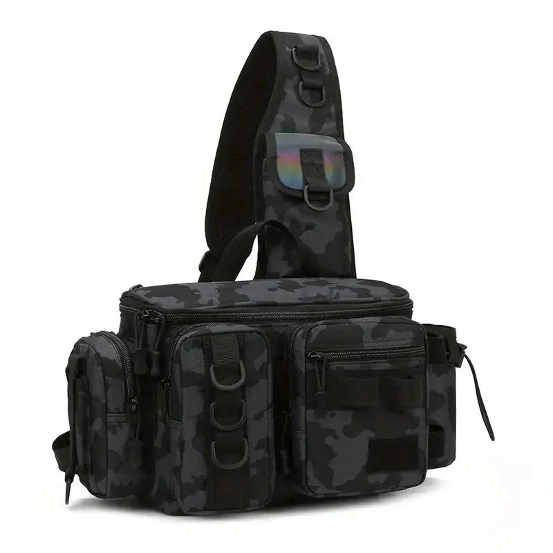 All-Weather Fishing Backpack with Versatile Storage Solutions