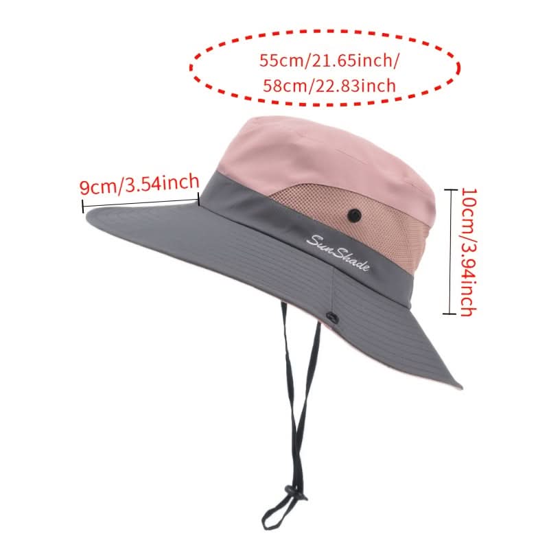 Breathable Mesh Outdoor Hat with Wide Brim