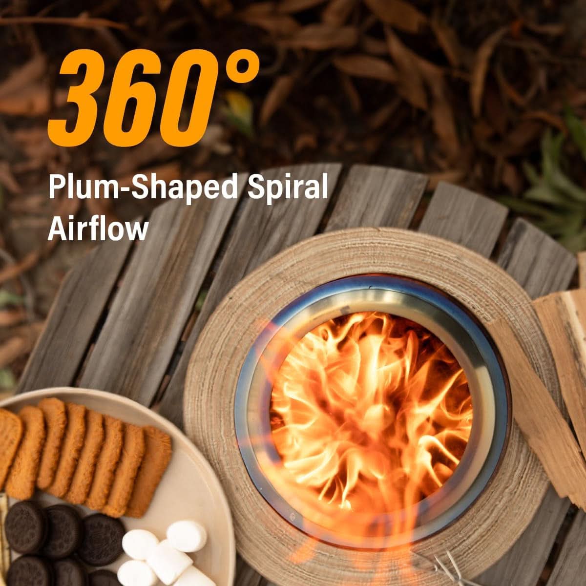 Portable Outdoor Fire Bowl with Stand for Warmth