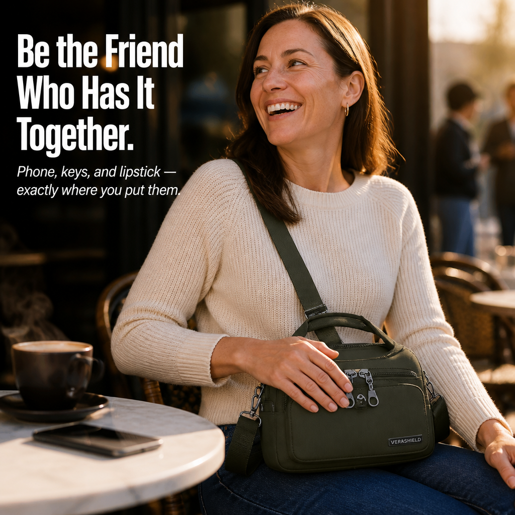 VeraShield™ — Pack Clever, Walk Light & Ditch the Pickpocket Fret