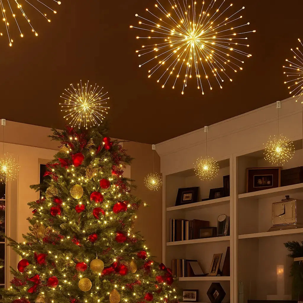 Starburst String Lights Set of 3 — Turns Your Space into a Stunning Light Display
