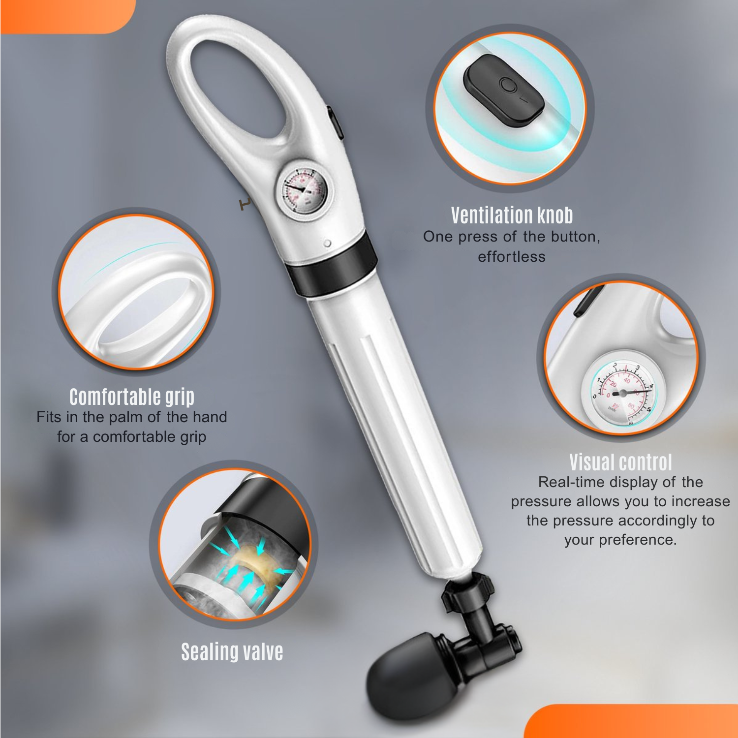 ForceFlow™ — Take Control and Blast Away Clogs Instantly for Stress-Free Drains