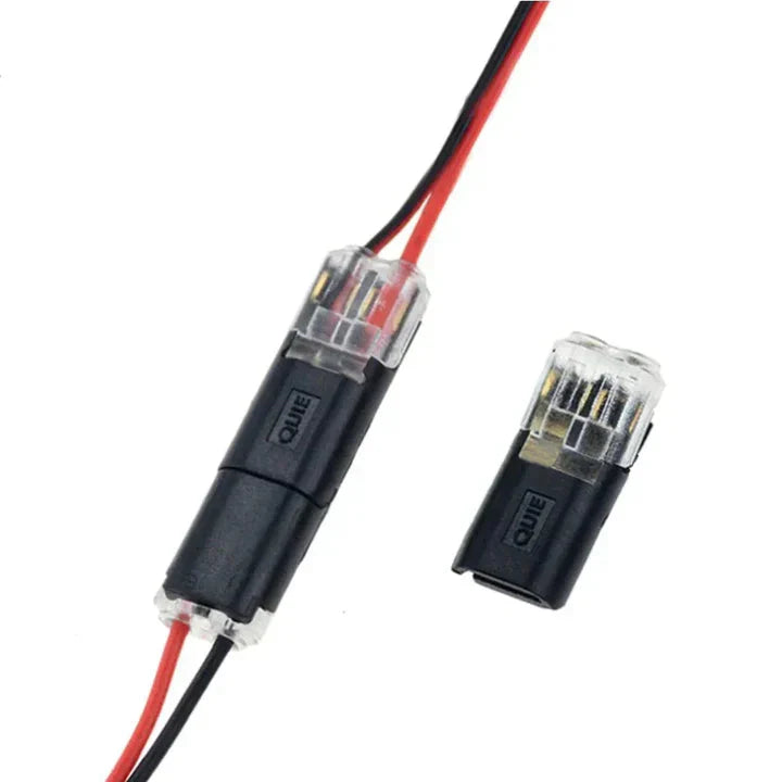 50-Pack Plug-In Connectors for 2-Pole Cables – No Stripping Needed