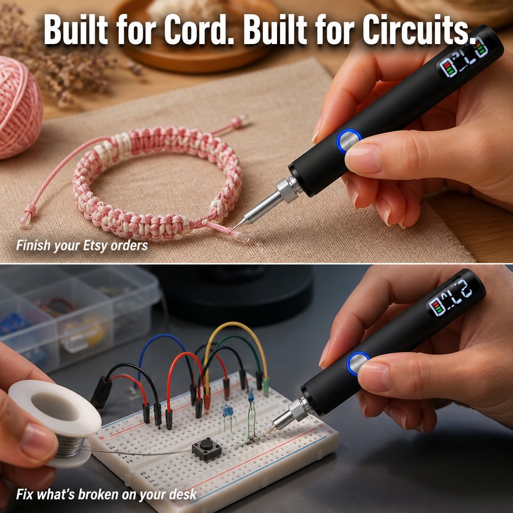 Voltace™ — Seal Bracelet Cords & Solder Wires Without the Lighter Chaos