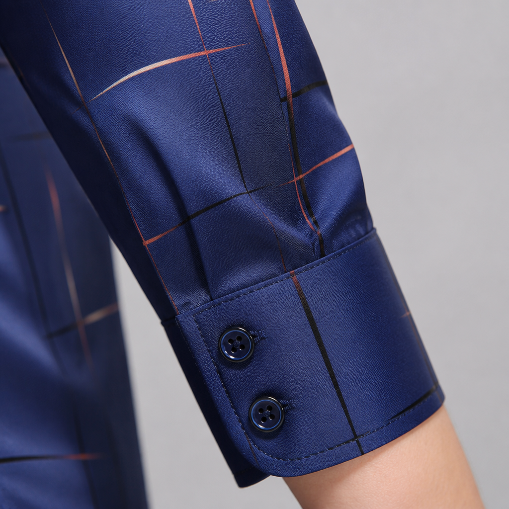 Ultra-LightPower™ – Breathable Stretch, Wrinkle-Free Line-Print Dress Shirt