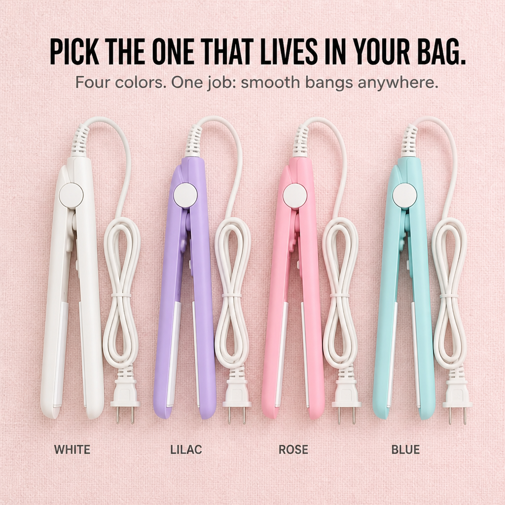 LumeaCurve™ Mini Styler — Sleek Bangs, Control Frizz & Revive Waves Anytime