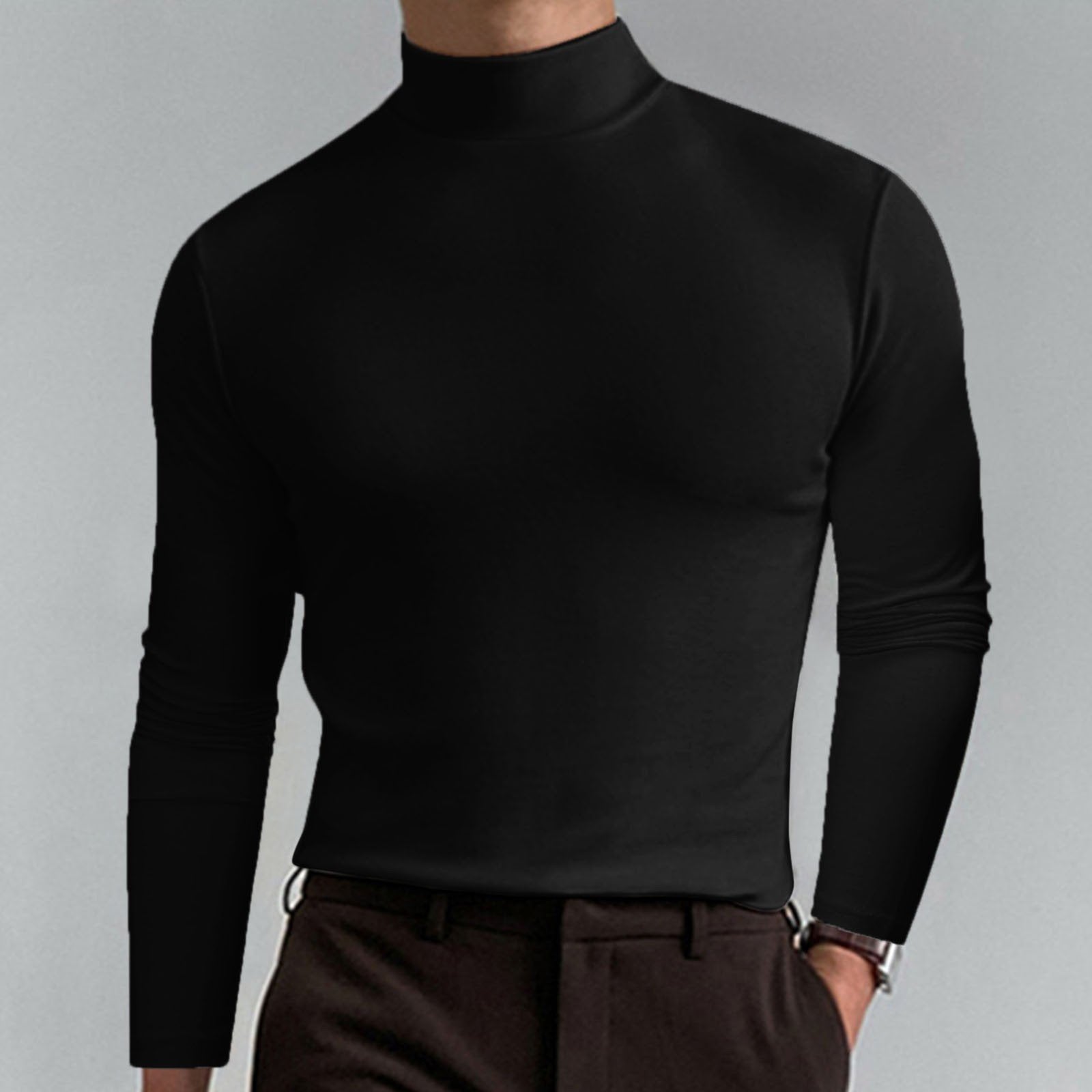 Marsilio™ – Men’s Sculpting Slim-Fit Mock Turtleneck