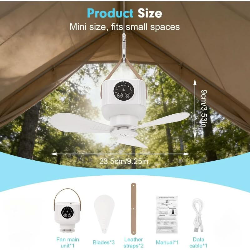 Portable Camping Lantern Fan for Indoor and Outdoor Activities