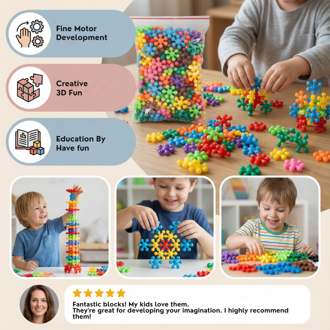 Brillix SnapBlocks™ — Ignite Your Child’s Genius with Every Click and Build