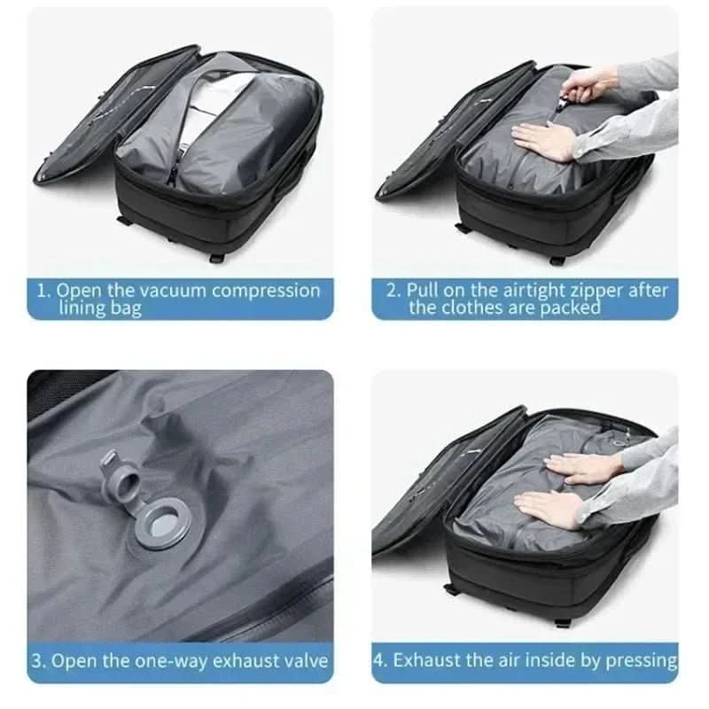 Compressible Backpack with Laptop Compartment for Travel