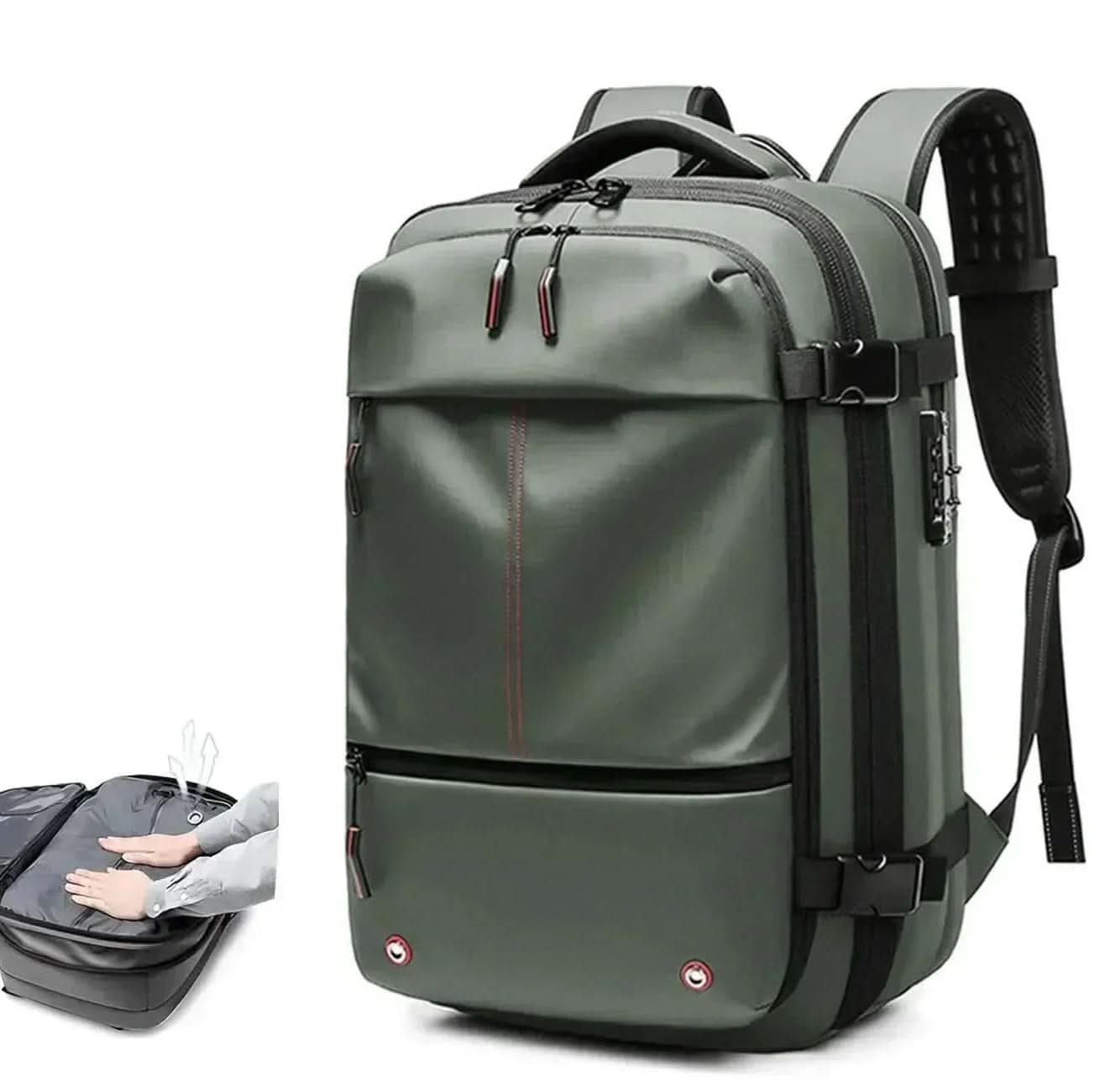 Compressible Backpack with Laptop Compartment for Travel