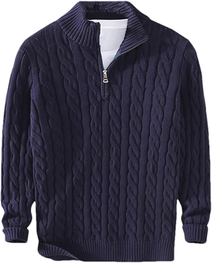 Pullover with Zipper Closure