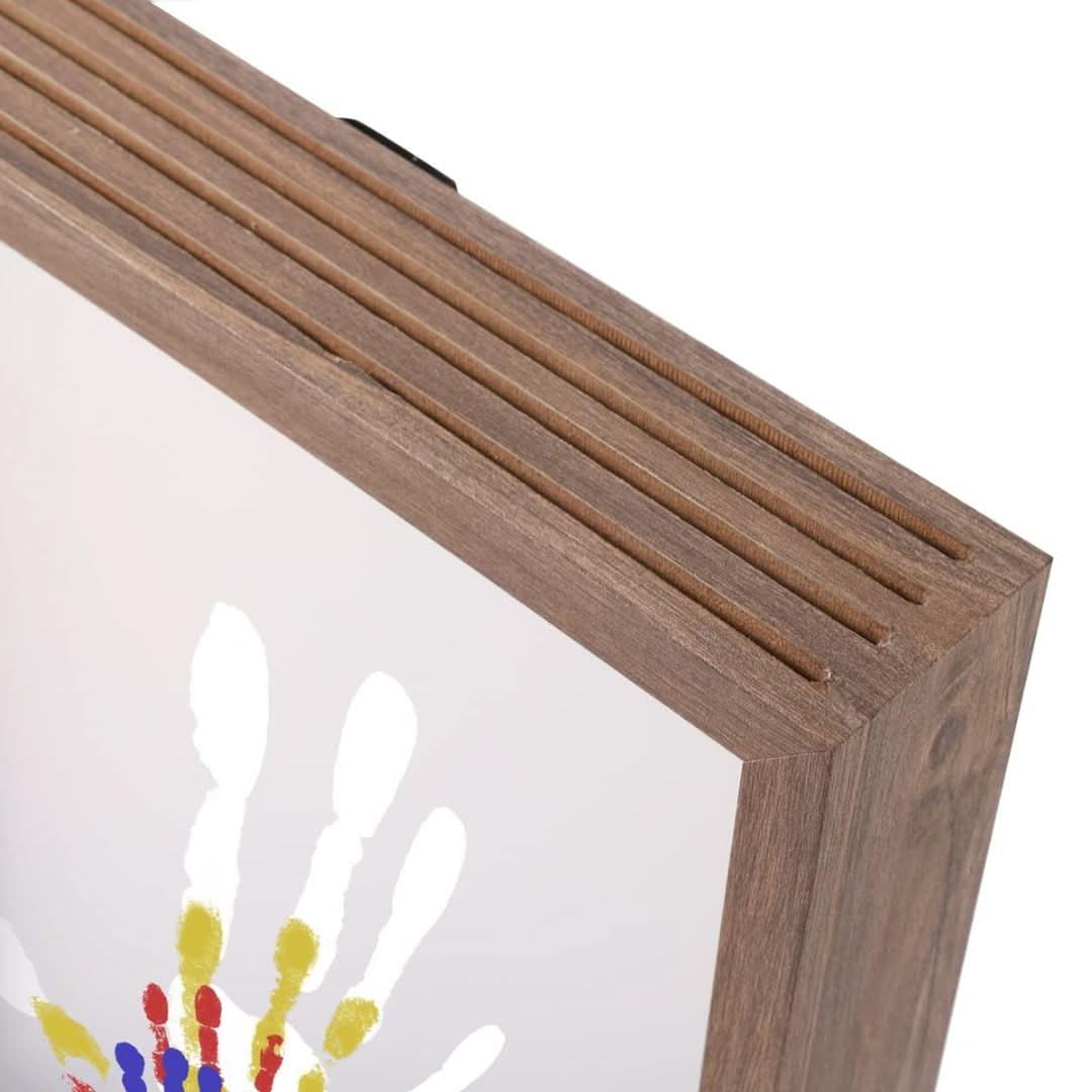 Baby Hand and Footprint Impression Kit with Clay and Wooden Frame