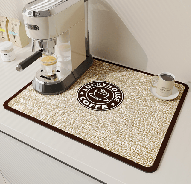 Quick-Drying Diatomaceous Kitchen Mat | Keeps Countertop Dry | Drip Mat