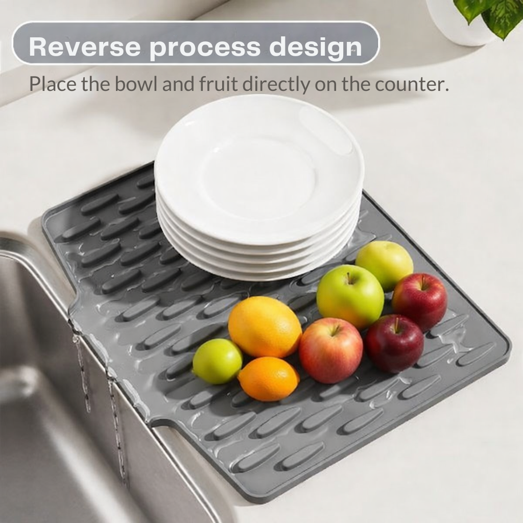 Drying Mat | Quick Drying Without Puddles | Sloped, Heat Resistant