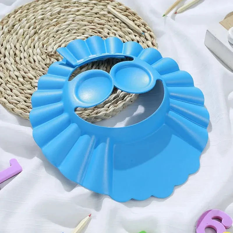 Adjustable Waterproof Baby Shower Cap for Tear-Free Hair Washing