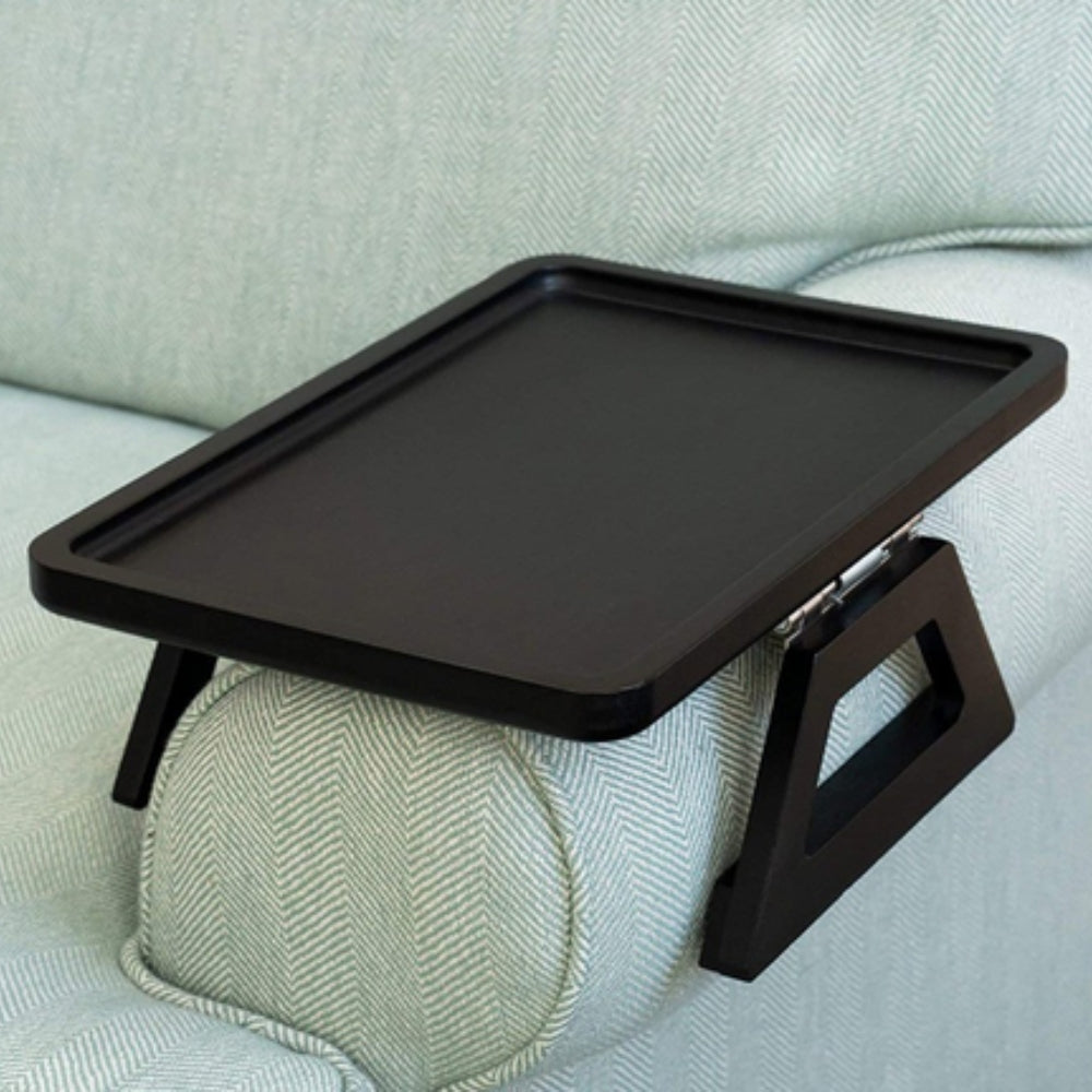 EcoSmart Clip-On Bamboo Tray for Sofa Convenience